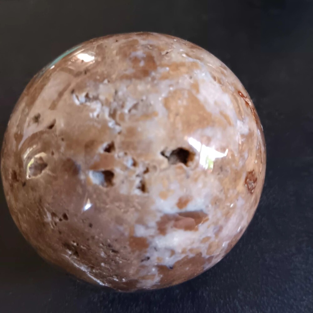 Chocolate Calcite Sphere Polished Crystal Orb